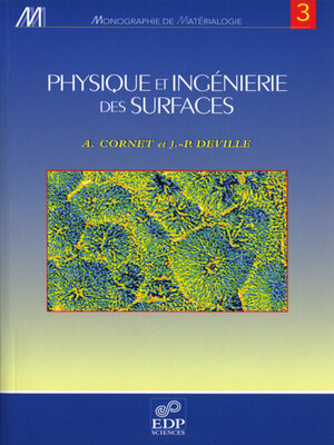 cover image of Physique et ingénierie des surfaces